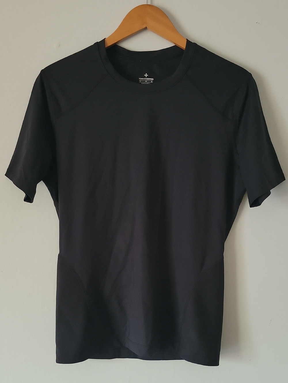 Tommie Copper Black Fitted Short Sleeve Compression T-Shirt
